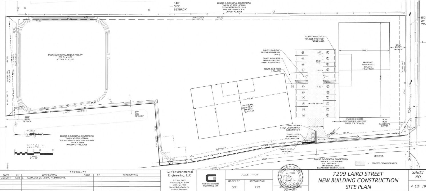 Build to Suit Warehouse: 7209 Laird Street, Panama City Beach, FL 32408